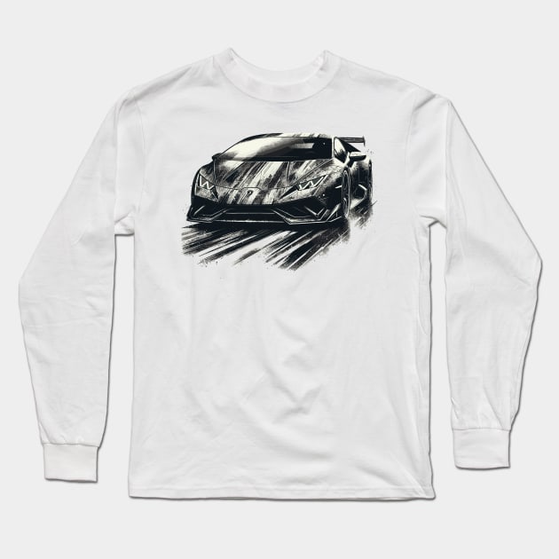 Lamborghini huracan Long Sleeve T-Shirt by Vehicles-Art